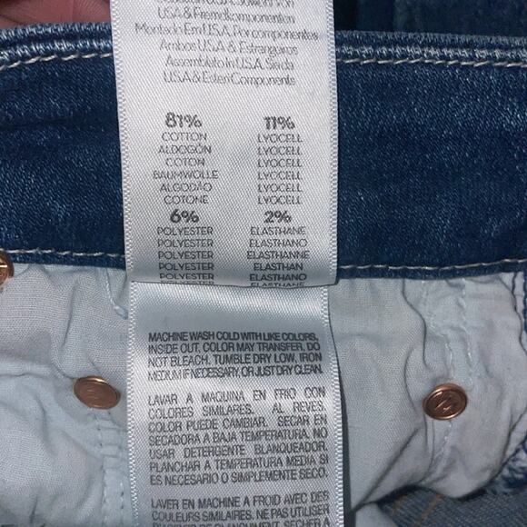 MOTHER Women’s Sz 27 High Waisted Looker Ankle Fray in Big Sky - Picture 7 of 9